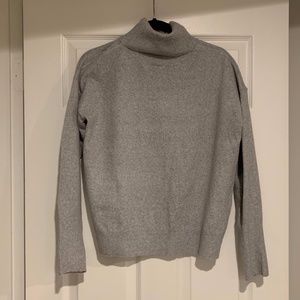 Grey Turtleneck Sweater